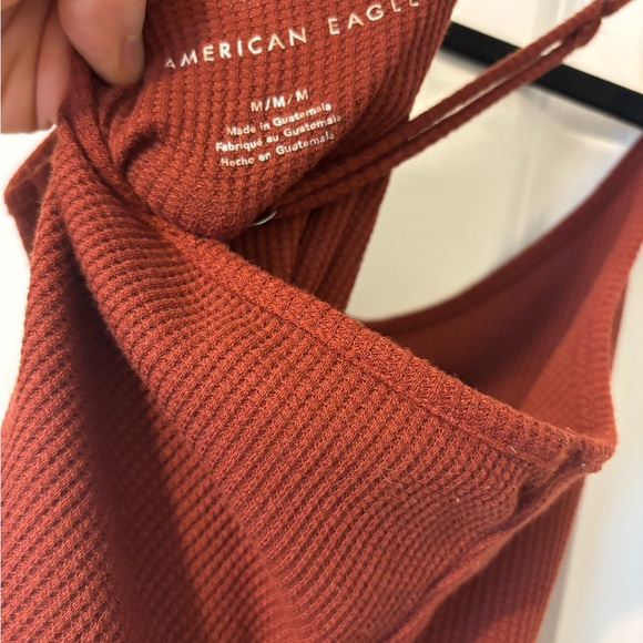 American Eagle Rust Ribbed Tank Top - Picture 1 of 4
